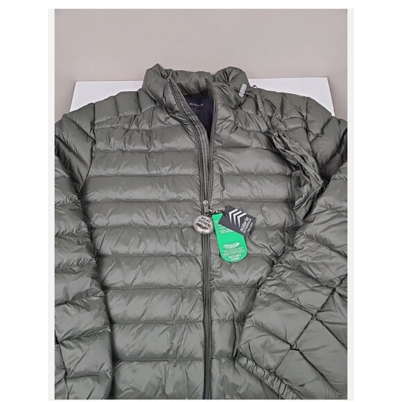 Mens Solaris Packable Down Puffer Jacket With Tags Olive Green 3XB - Picture 2 of 2